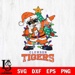 Clemson Tigers Santa Claus Ugly Christmas Svg dxf eps png pdf file,NCAA svg,Digital Download,Cricut file