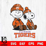 Clemson Tigers Snoopy Sport 6 Svg Eps Dxf Png File, Digital Download