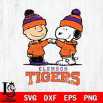 Clemson Tigers Snoopy Sport 9 Svg Eps Dxf Png File, Digital Download