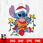 Clemson Tigers Stitch Christmas Lights Svg Eps Dxf Png File, Digital Download, Instant Download