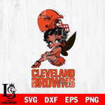 Cleveland Browns Beauty Black Fairy Betty Boop Svg Eps Dxf Png File, Digital Download, Instant Download