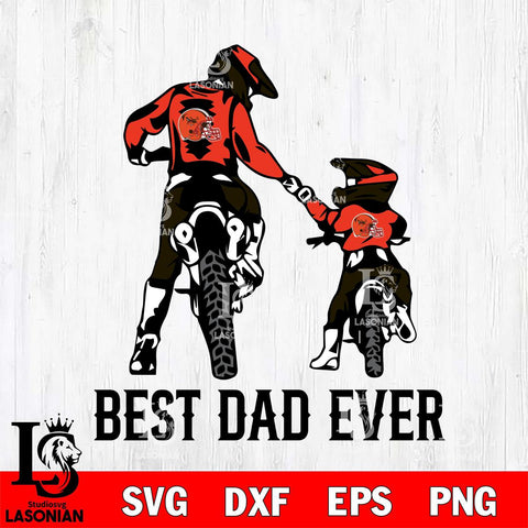 Cleveland Browns Best Dad Ever Svg Eps Dxf Png File, Digital Download, Instant Download