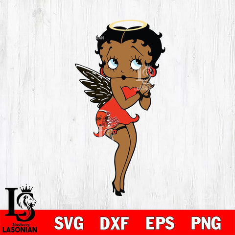 Cleveland Browns Betty Boop Angel SVG Svg Eps Dxf Png File, Digital Download, Instant Download