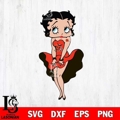 Cleveland Browns Betty Boop Sexy Cheering Svg Eps Dxf Png File, Digital Download, Instant Download