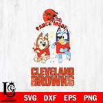 Cleveland Browns Bluey Bingo Dance Mode Svg Eps Dxf Png File, NFL svg, Digital Download, Instant Download