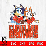 Cleveland Browns Bluey Chilli NFL Svg Eps Dxf Png File, Digital Download, Instant Download