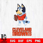 Cleveland Browns Bluey Football Sport Svg Eps Dxf Png File, Digital Download ,Instant Download, Cricut File