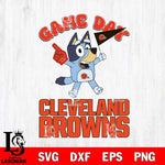 Cleveland Browns Bluey Game Day Svg Eps Dxf Png File, Digital Download, Instant Download