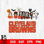 Cleveland Browns Bluey Halloween Svg Eps Dxf Png File, Digital Download, Instant Download