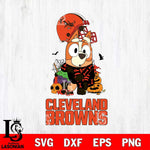 Cleveland Browns Bluey Halloween NFL Svg Eps Dxf Png File, Digital Download, Instant Download