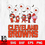 Cleveland Browns Bluey Halloween Spooky Svg Eps Dxf Png File, Digital Download, Instant Download