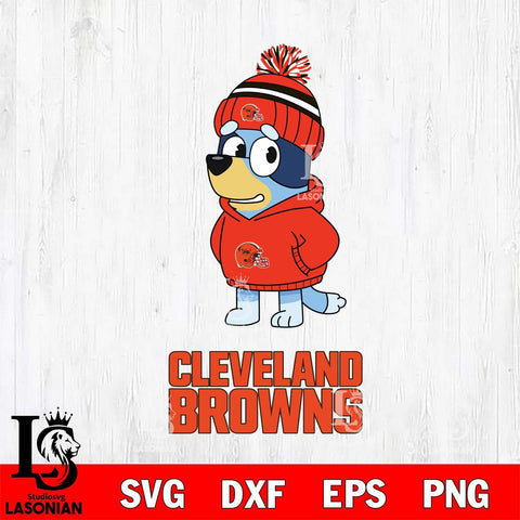 Cleveland Browns Bluey Hoodie rugby Svg Eps Dxf Png File, Digital Download ,Instant Download, Cricut File