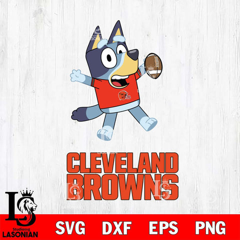 Cleveland Browns Bluey Sport Football Cricut Files,Bluey Svg file,Digital Download ,Instant Download