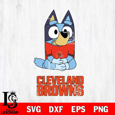 Cleveland Browns Bluey Styles Football Cricut Files,Bluey Svg file,Digital Download ,Instant Download