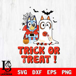 Cleveland Browns Bluey Trick or Treat Halloween Svg Eps Dxf Png File, Digital Download, Instant Download