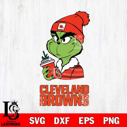 Cleveland Browns Boujee Grinch Christmas Svg Eps Dxf Png File,Cricut svg files, Digital Download, Instant Download