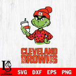 Cleveland Browns Boujee Grinch Heart Christmas Svg Eps Dxf Png File,Cricut svg files, Digital Download, Instant Download