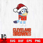 Cleveland Browns Christmas Bluey Hat Svg Eps Dxf Png File,Cut Svg Files, Digital File, Sublimation