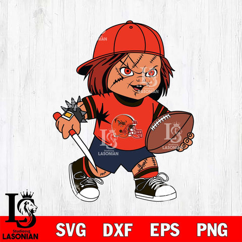 Cleveland Browns Chucky Horror 10 Svg Eps Dxf Png File, NFL svg, Digital Download, Instant Download