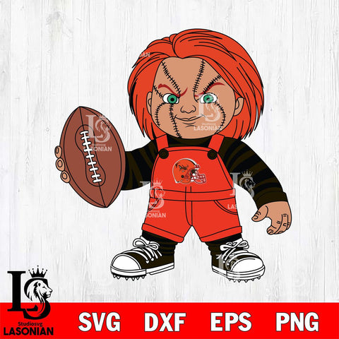 Cleveland Browns Chucky Horror 12 Svg Eps Dxf Png File, NFL svg, Digital Download, Instant Download