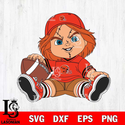 Cleveland Browns Chucky Horror 8 Svg Eps Dxf Png File, NFL svg, Digital Download, Instant Download