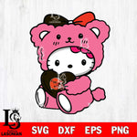 Cleveland Browns Cute Hello Kitty 3 Svg Eps Dxf Png File, Digital Download, Instant Download