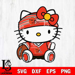 Cleveland Browns Cute Hello Kitty Football 12 Svg Eps Dxf Png File, NFL svg, Digital Download, Instant Download