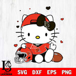 Cleveland Browns Cute Hello Kitty Football Svg Eps Dxf Png File, NFL svg, Digital Download, Instant Download