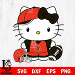 Cleveland Browns Cute Hello Kitty Football 4 Svg Eps Dxf Png File, NFL svg, Digital Download, Instant Download