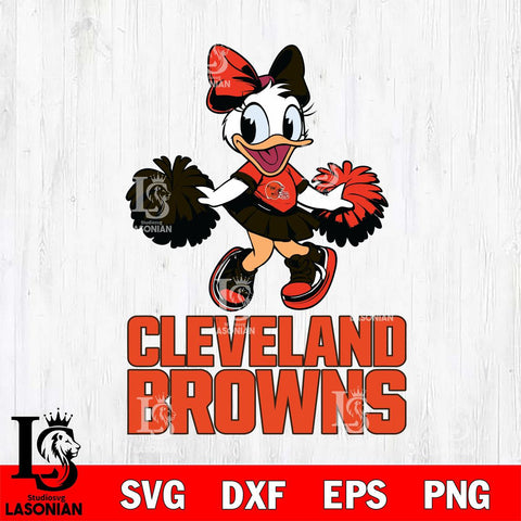 Cleveland Browns Daisy Duck Cheerleader Disney, Svg Eps Dxf Png File, Digital Download