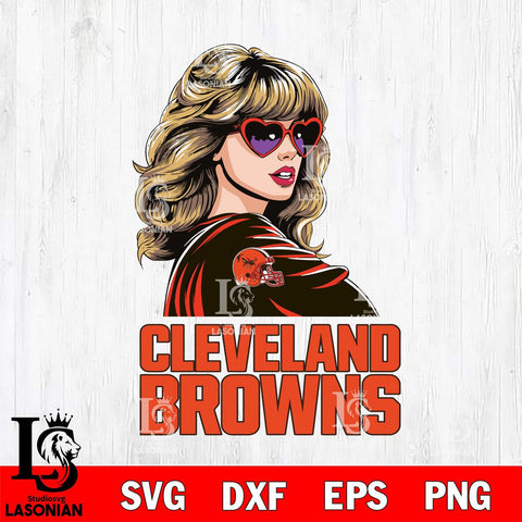 Cleveland Browns Fan And Taylor Swift Fan Svg Eps Dxf Png File, Digital Download, Instant Download