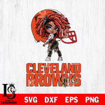 Cleveland Browns Fan Girl Svg Eps Dxf Png File, Digital Download, Instant Download