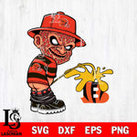 Cleveland Browns Freddy Krueger Piss On Cincinnati Bengals Svg Eps Dxf Png File, Digital Download, Instant Download