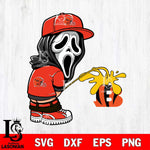 Cleveland Browns Ghostface Piss On Cincinnati Bengals Svg Eps Dxf Png File, Digital Download, Instant Download