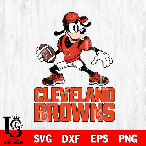 Cleveland Browns Goofy Disney, Svg Eps Dxf Png File, Digital Download