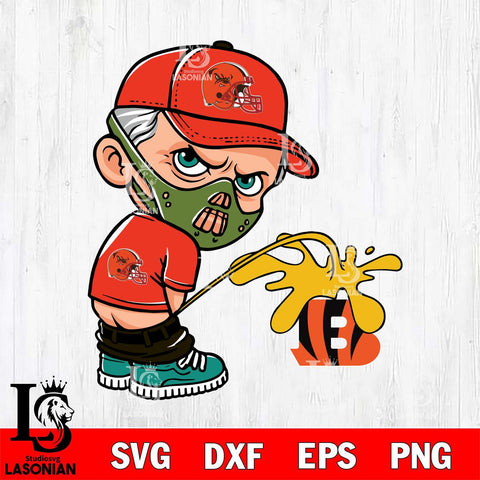 Cleveland Browns Hannibal Lecter Piss On Cincinnati Bengals Svg Eps Dxf Png File, Digital Download, Instant Download