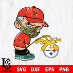 Cleveland Browns Hannibal Lecter Piss On Pittsburgh Steelers Svg Eps Dxf Png File, Digital Download, Instant Download