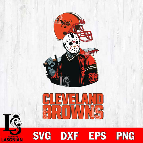 Cleveland Browns Jason Voorhees 10 Svg Eps Dxf Png File, Digital Download