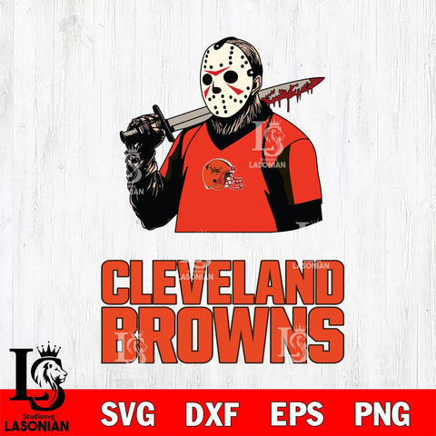 Cleveland Browns Jason Voorhees 11 Svg Eps Dxf Png File, Digital Download