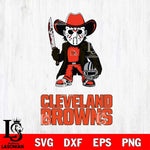 Cleveland Browns Jason Voorhees 3 Svg Eps Dxf Png File, Digital Download