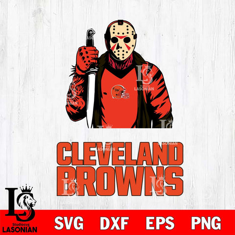 Cleveland Browns Jason Voorhees 6 Svg Eps Dxf Png File, Digital Download