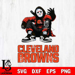 Cleveland Browns Jason Voorhees Halloween SVG Svg Eps Dxf Png File, Digital Download, Instant Download