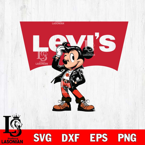 Cleveland Browns Levis Mickey Mouse Svg Eps Dxf Png File, Digital Download, Instant Download