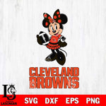 Cleveland Browns Minnie Mouse, Svg Eps Dxf Png File, Digital Download