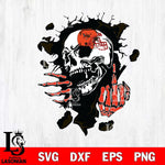 Cleveland Browns Savage Skull SVG