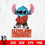 Cleveland Browns Stitch Disney NFL Svg Eps Dxf Png File, Digital Download, Instant Download