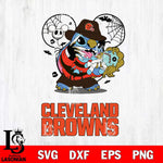 Cleveland Browns Stitch Freddy Krueger Halloween Svg Eps Dxf Png File, Digital Download, Instant Download