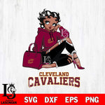 Cleveland Cavaliers Awesome Black Fan Girl Betty Boop