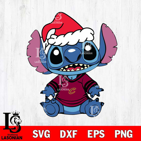 Cleveland Cavaliers Baby Stitch Christmas Svg Dxf Eps Png file, Digital download,Clipart, Cut Files Cricut , Silhouette