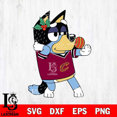 Cleveland Cavaliers Bandit Heeler Christmas Svg Eps Dxf Png File, Digital Download, Instant Download